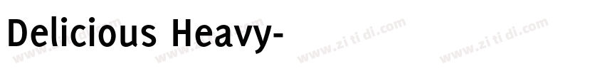 Delicious Heavy字体转换